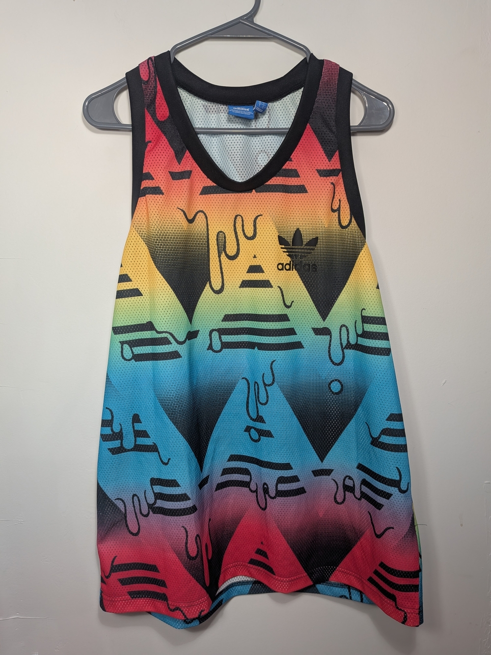 Adidas Originals Training Beach Mesh Tank Sleeveless Shirt Jersey Adult Men's L